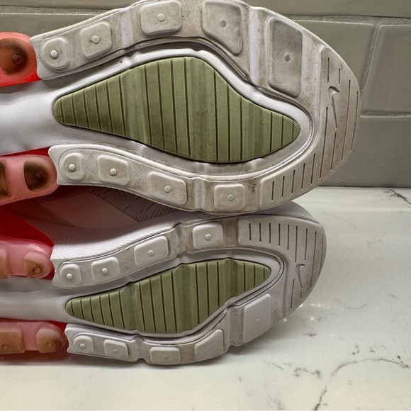 Nike Air Max 270 White Pink Coral Women’s 7.5 / 6Y Sneakers Running Shoes - Picture 9 of 16